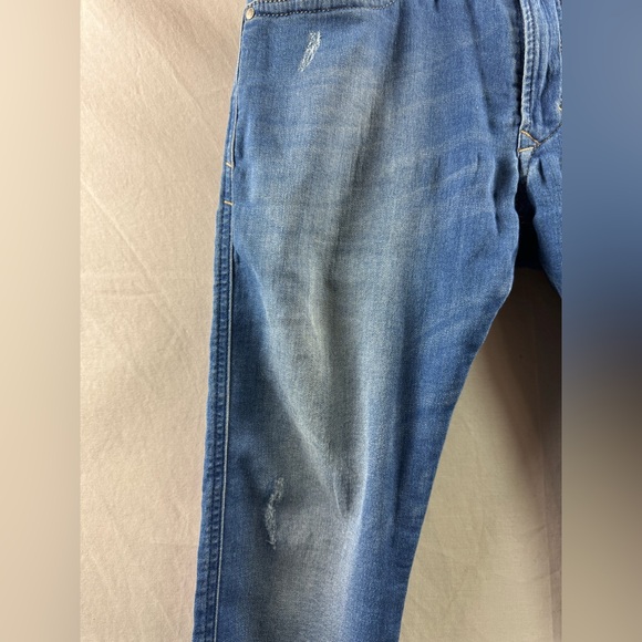 Diesel Jeans Mens Distressed Blue Thaver Zip Fly 28 x 32 - Picture 6 of 6